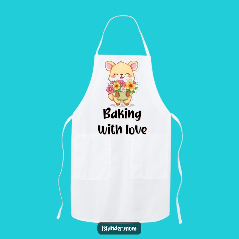 Funny Giggling Animal Flower Apron: Cook with Joy and Gifts