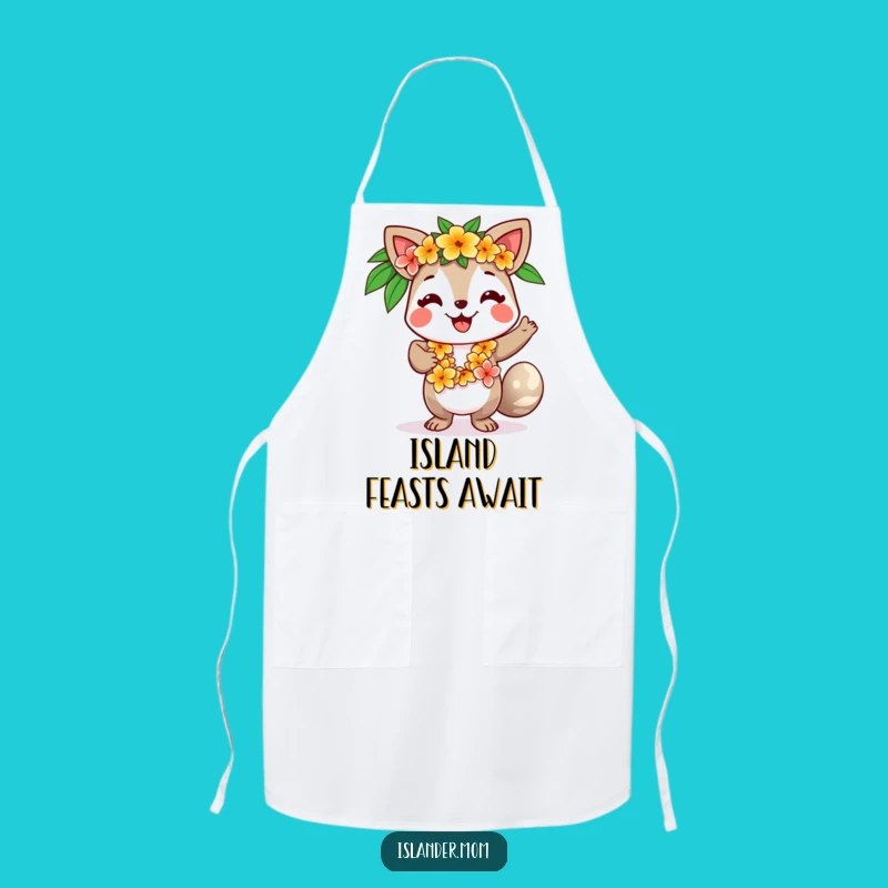 Funny Islander Animal Dancing Apron: Cook with Tropical Flair