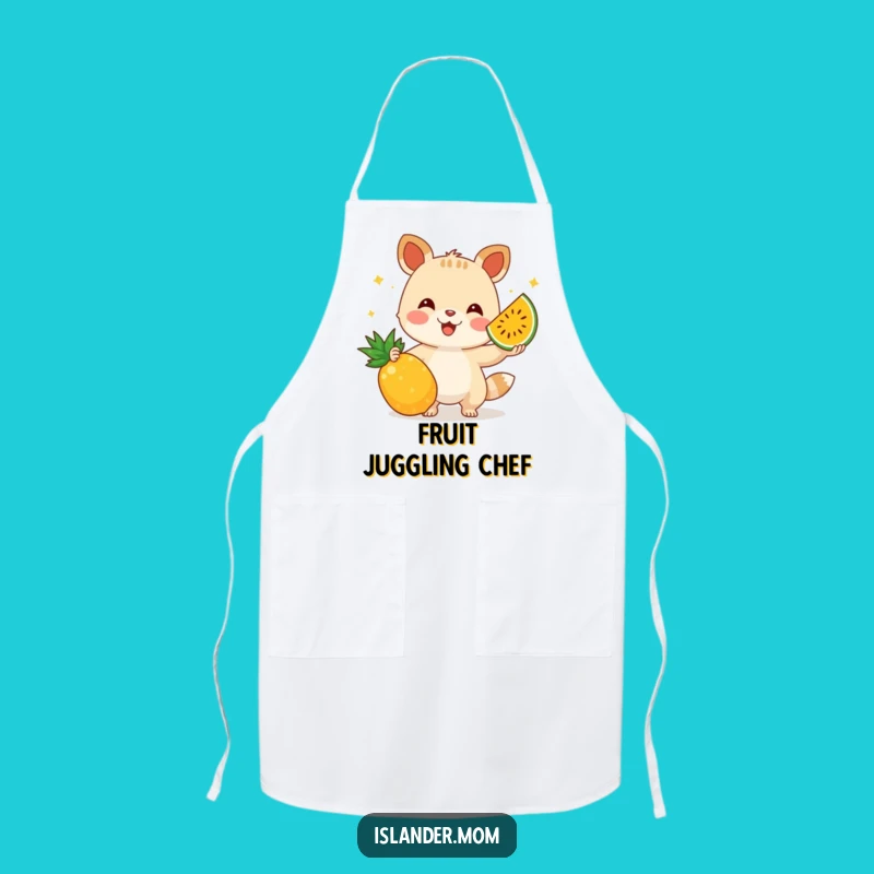 Funny Juggling Fruit Animal Apron: Juggle Recipes with Kitchen Humor!