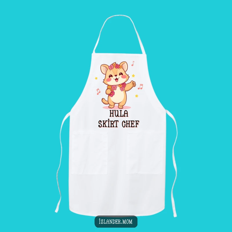 Funny Kawaii Music Animal Apron - Hilarious Tropical Gear for Cheerful Cooks