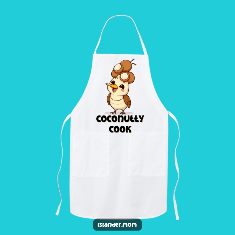 Funny Mama Bird Apron: Coconut Head Balance for Kitchen Comedy