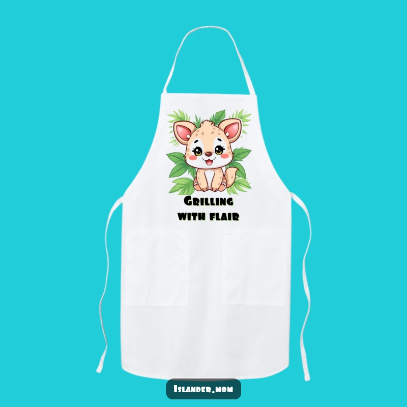 Funny Animal Palm Leaf Apron: Cook Up Tropical Fun