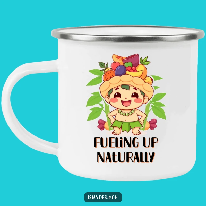 Funny Fruit Balance Camping Mug: Adventures with Cute Islander's Skill, Perfect Funny Gift