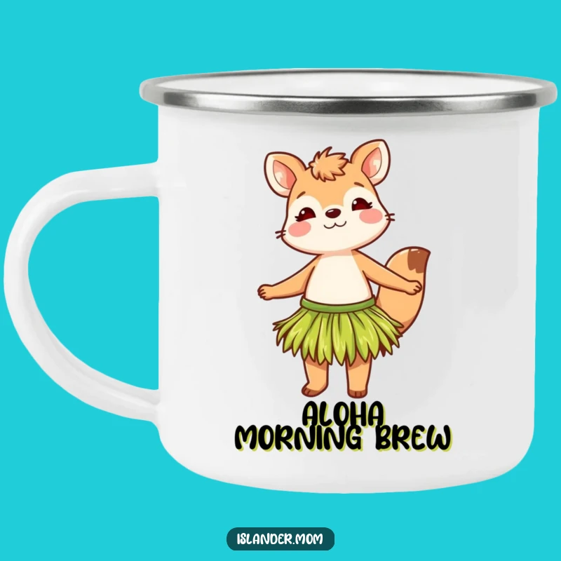 Funny Grass Skirt Animal Camping Mug: Your Hilarious Companion for Outdoor Adventures