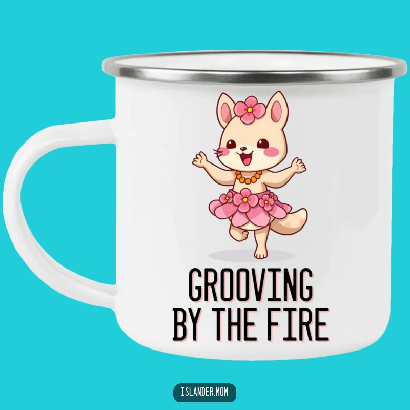 Funny Island Animal Camping Mug, Durable Tropical Dancer Coffee Cup