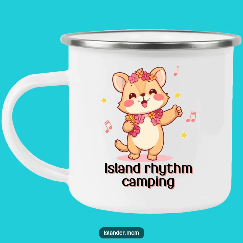 Funny Kawaii Music Animal Camping Mug - Hilarious Tropical Adventure Gift