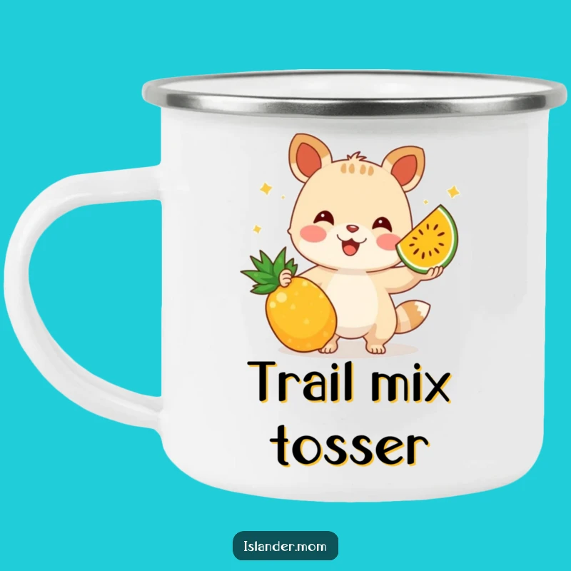 Funny Juggling Fruit Animal Camping Mug: Your Hilarious Companion for Outdoor Feats