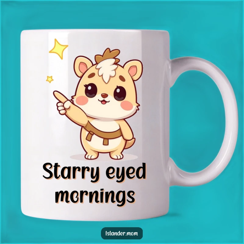 Funny Curious Islander Animal Star Mug: A Hilarious Celestial Gift for Dreamers