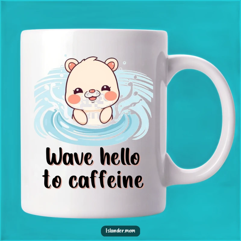 Funny Islander Mom Animal Ocean Splash Mug - Hilarious Beach Gift!