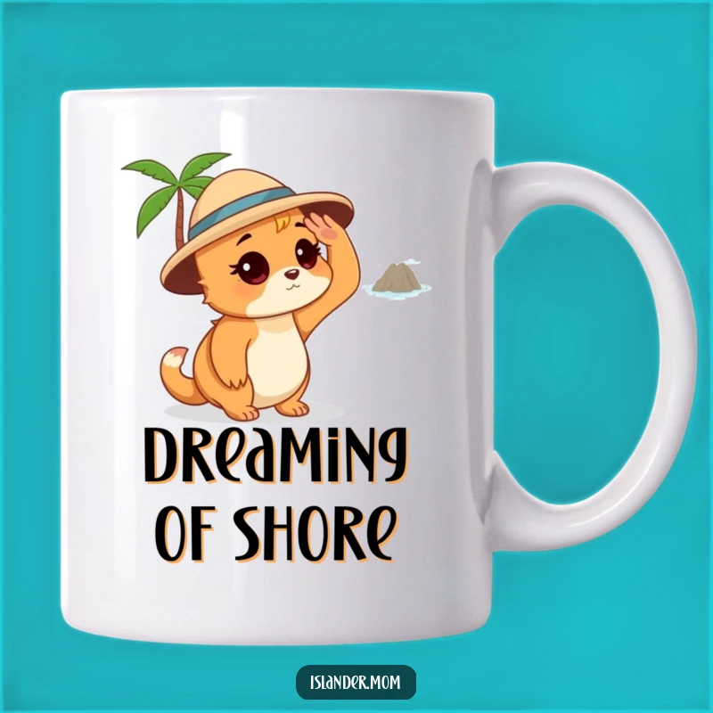 Funny Islander Mom Mug - Dreaming of Paradise Animal Gift