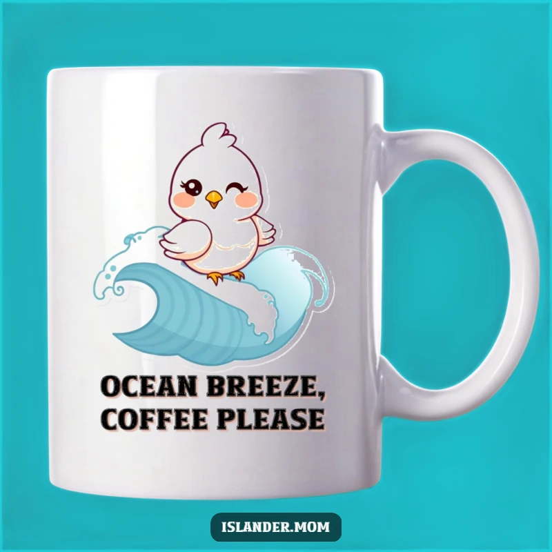 Funny Mama Bird Wave Mug - Hilarious Coastal Gift for Bird Lovers!