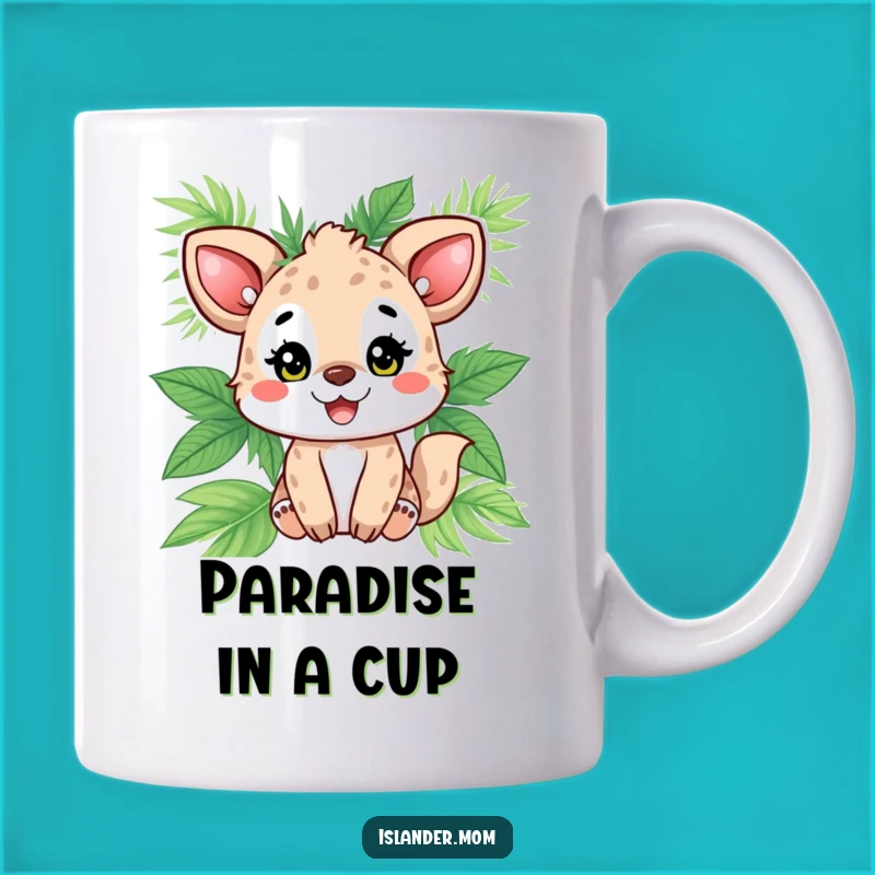 Funny Animal Palm Leaf Mug: Tropical Sunshine and Smiles Guaranteed