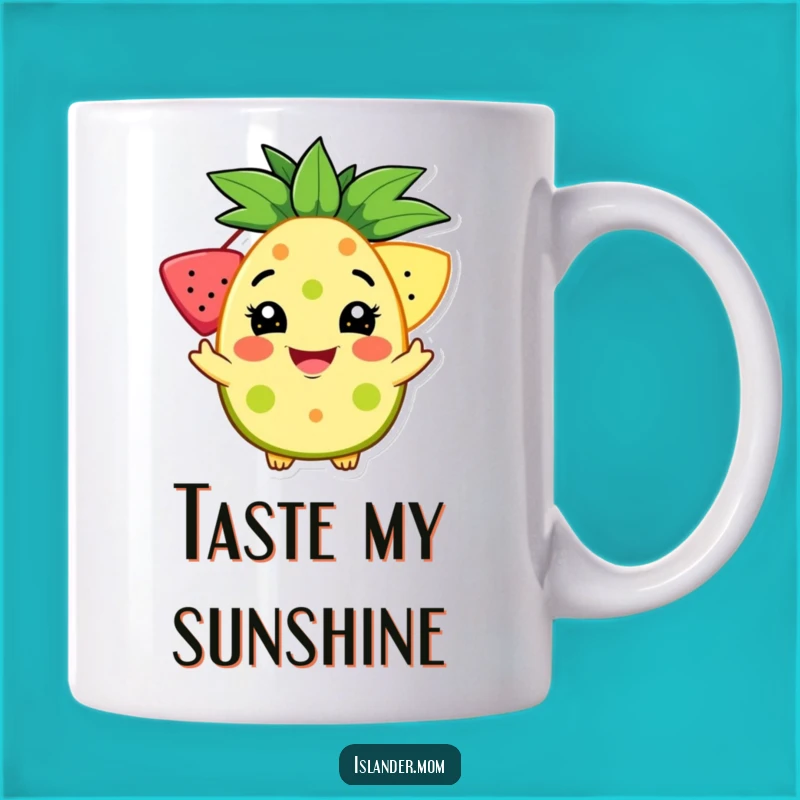 Funny Tropical Fruit Offer Mug - Welcoming Grin Gift