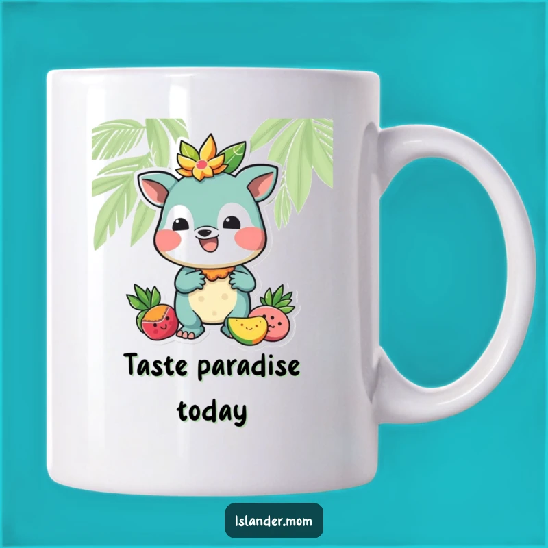 Funny Tropical Fruit Gift Mug, Hilarious Islander Animal Present