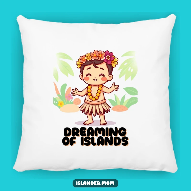 Funny Kawaii Islander Hula Pillow - Cozy Tropical Comfort Gift