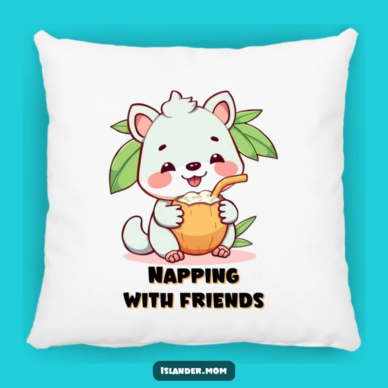 Funny Coconut Drink Animal Pillow, Comfort and Cheer Gift