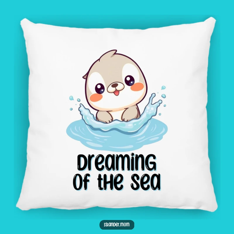 Funny Kawaii Islander Animal Splashing Pillow: Cozy Comfort & Beach Humor Gift!