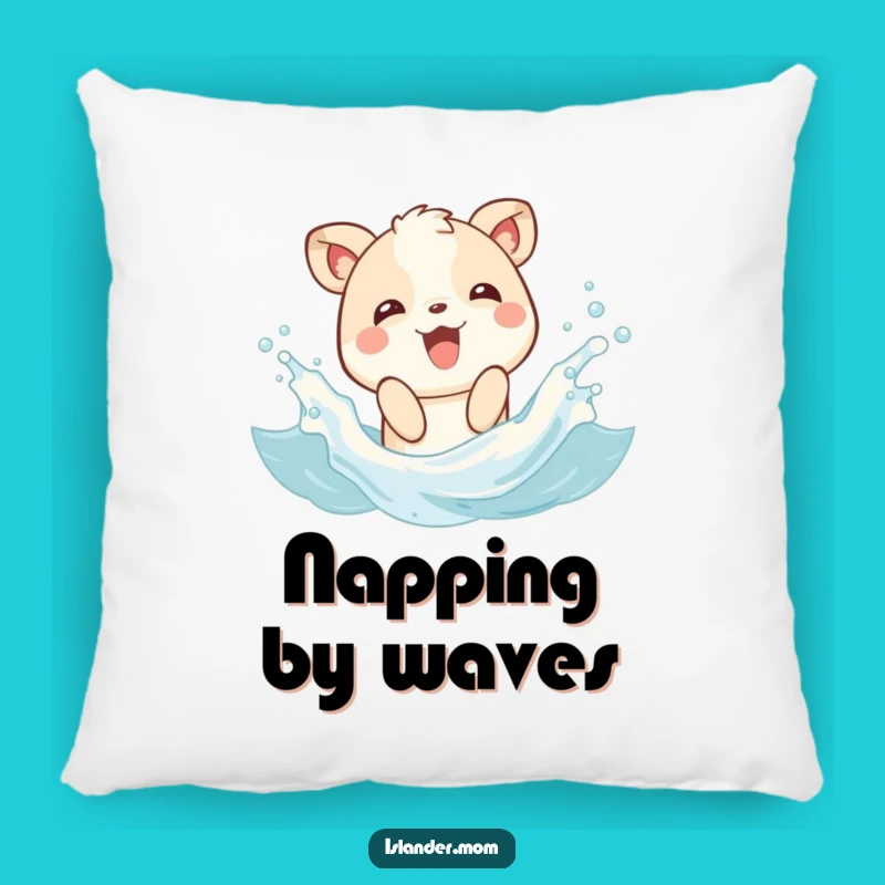 Funny Splashing Animal Wave Pillow: Snuggle Up with Beach Joy