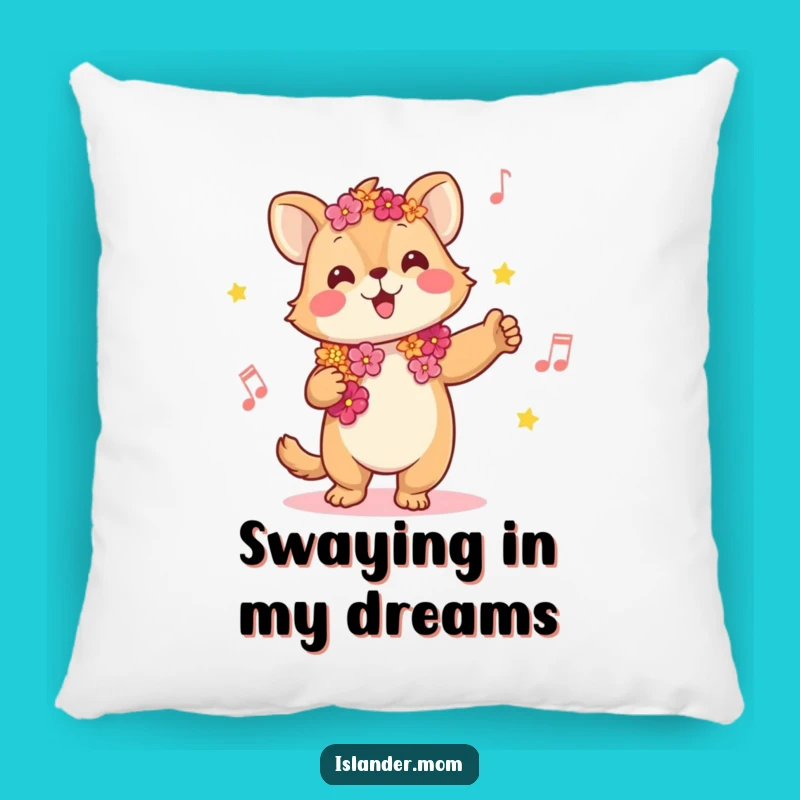 Funny Kawaii Music Animal Pillow - Hilarious Accent for Tropical, Cozy Rooms
