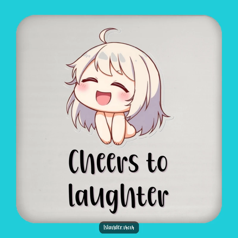 Funny Laughing Character Coaster Set: Protect Surfaces, Perfect Funny Gift