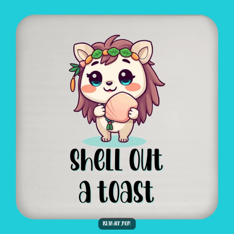 Funny Cute Islander Animal Coaster: Protect Surfaces with Aloha!