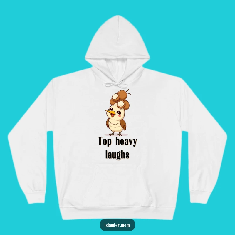 Cozy Funny Mama Bird Hoodie: Coconut Head Balance and Giggles Guaranteed