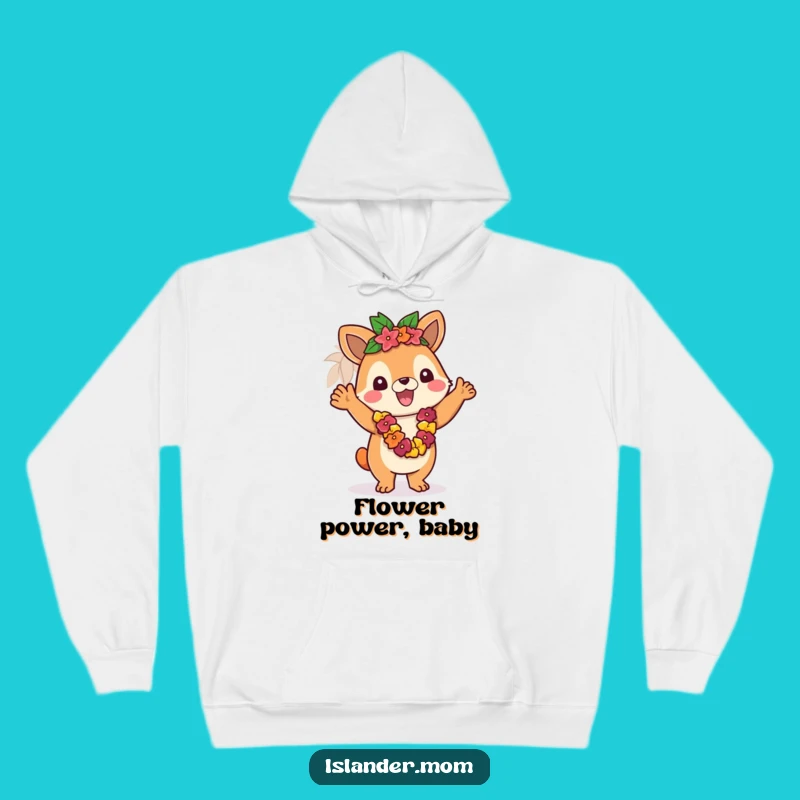 Funny Islander Lei Greeting Hoodie - Cozy Tropical Animal Wear