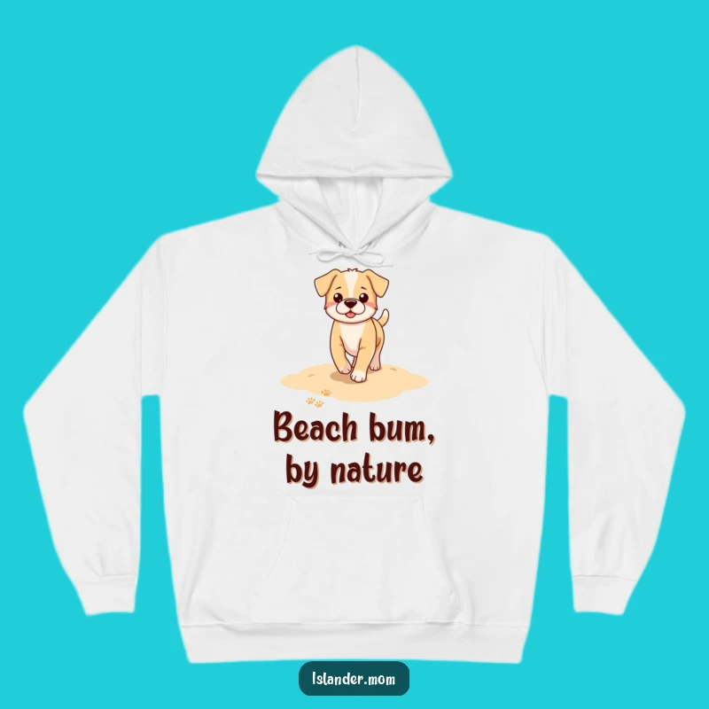 Funny Dog Beach Paw Prints Hoodie: Cozy Comfort with a Touch of Coastal Charm