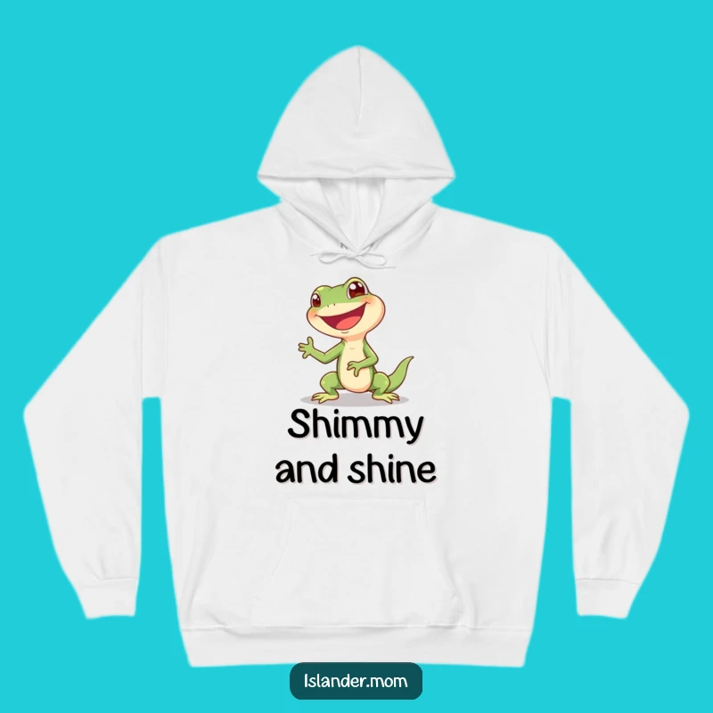 Funny Lizard Shimmy Hoodie: Cozy Giggling Reptile Lover Funny Gift