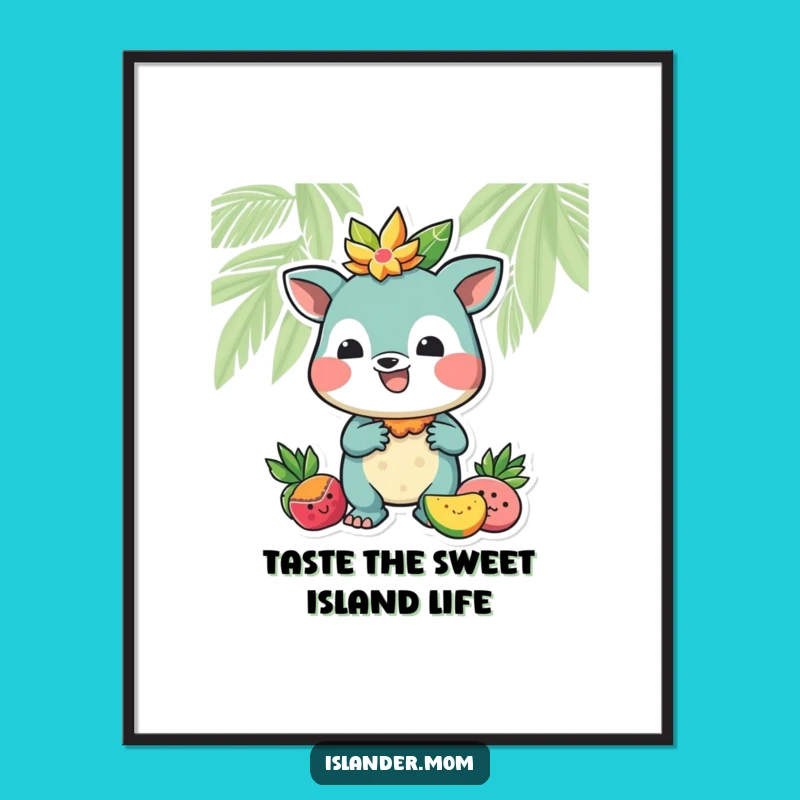 Free Printable Wall Art: Islander Offering Tropical Fruit