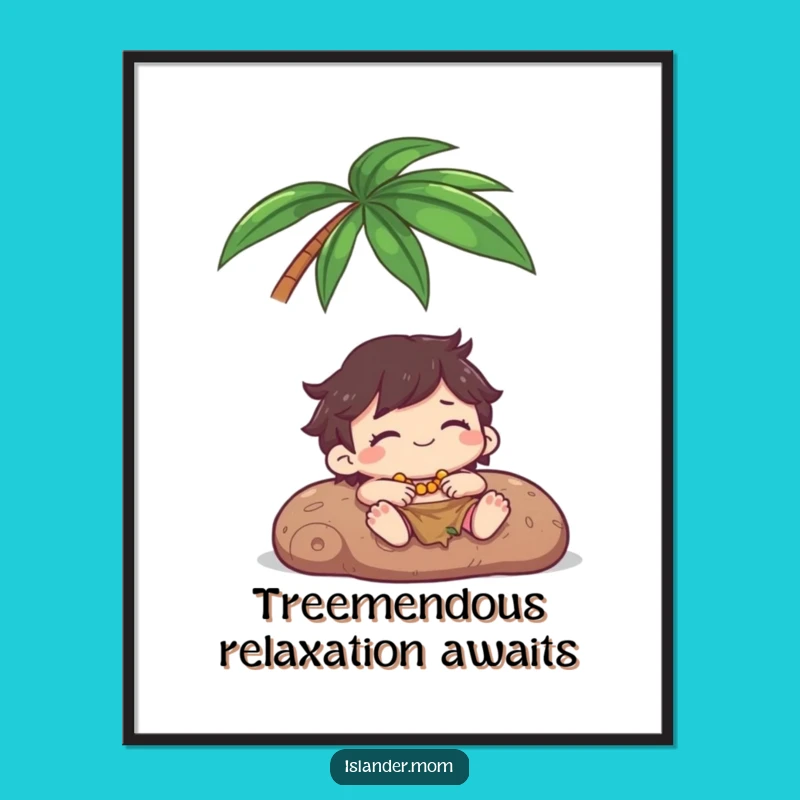 Free Printable Wall Art: Relaxing Islander Paradise - Serene Downloadable Art!