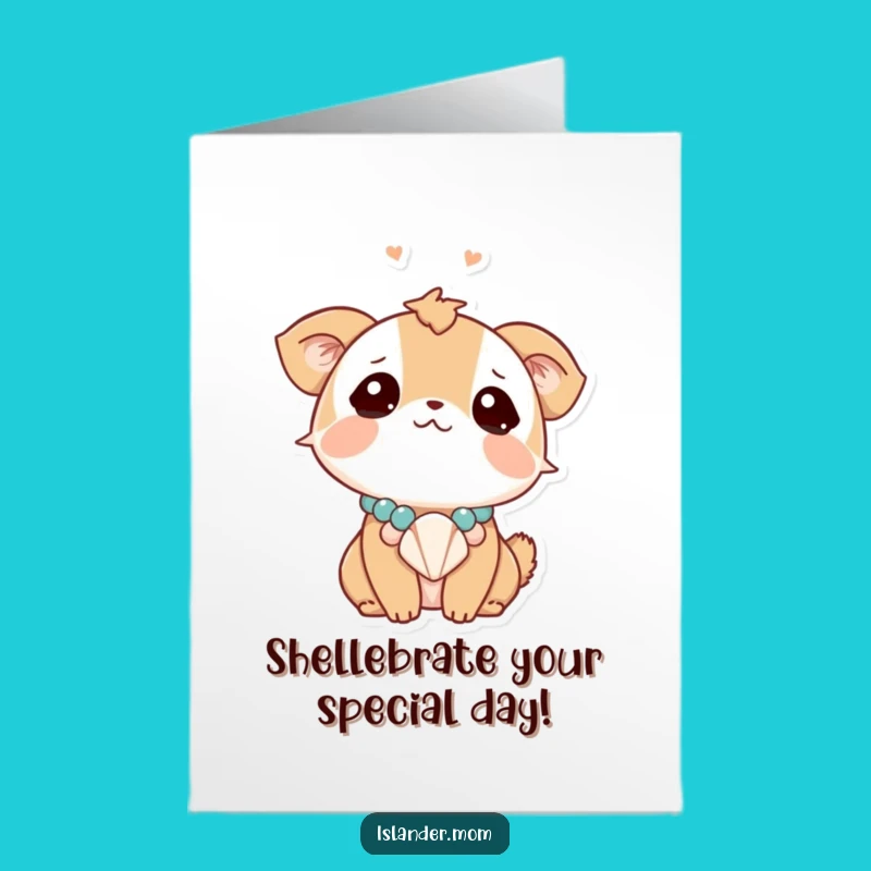 Free Printable Bday Card: Dreamy Seashell Animal - Wish Upon a Star Gift