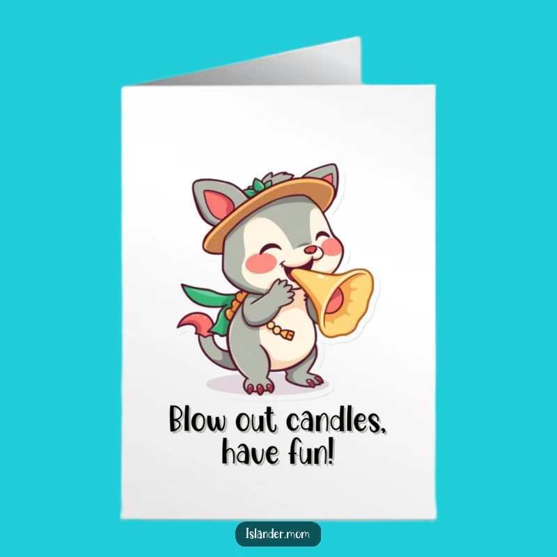 Free Printable Birthday Card: Conch Shell Islander Animal - Festive Call Download
