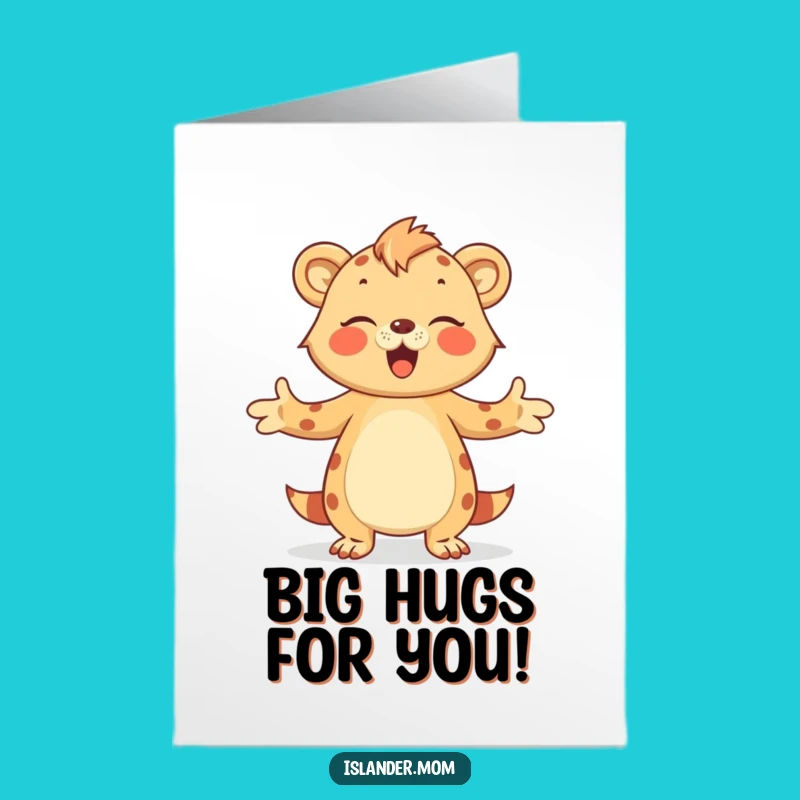 Free Printable Congrats Card: Hugging Islander Mom Celebrates Your Wonderful Achievement