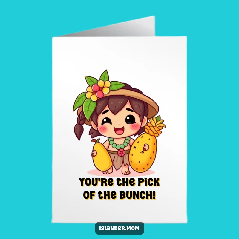 Free Printable Congrats Card: Happy Islander Fruitful Success - Downloadable Gift