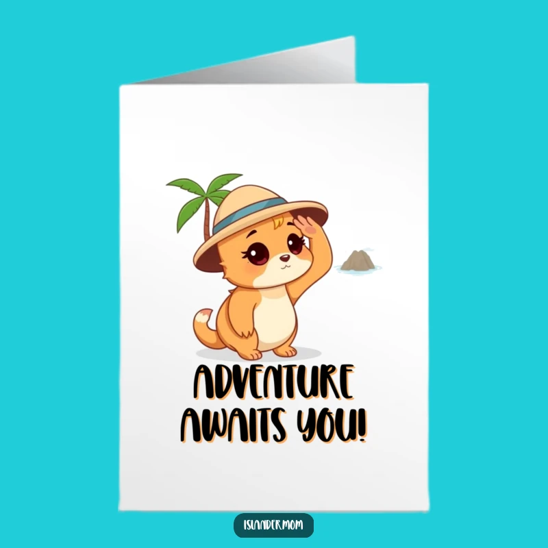 Free Printable Congrats Card: Islander Mom Future Island View Greeting