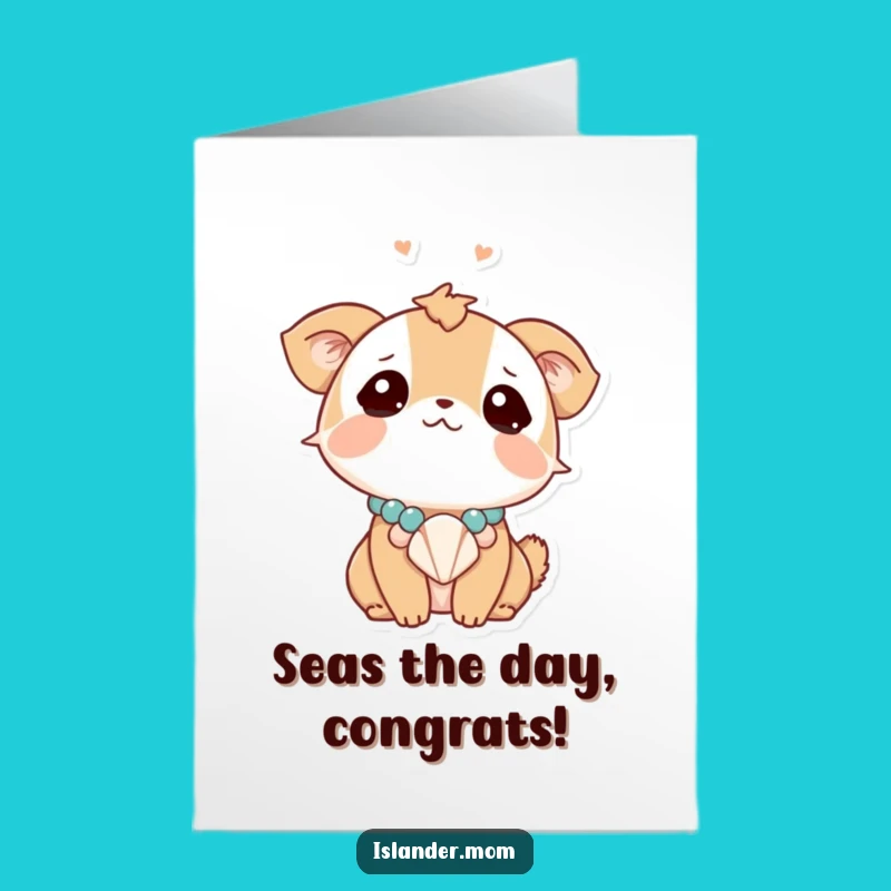 Free Printable Congrats Card: Dreamy Seashell Joy - Celebrate New Beginnings