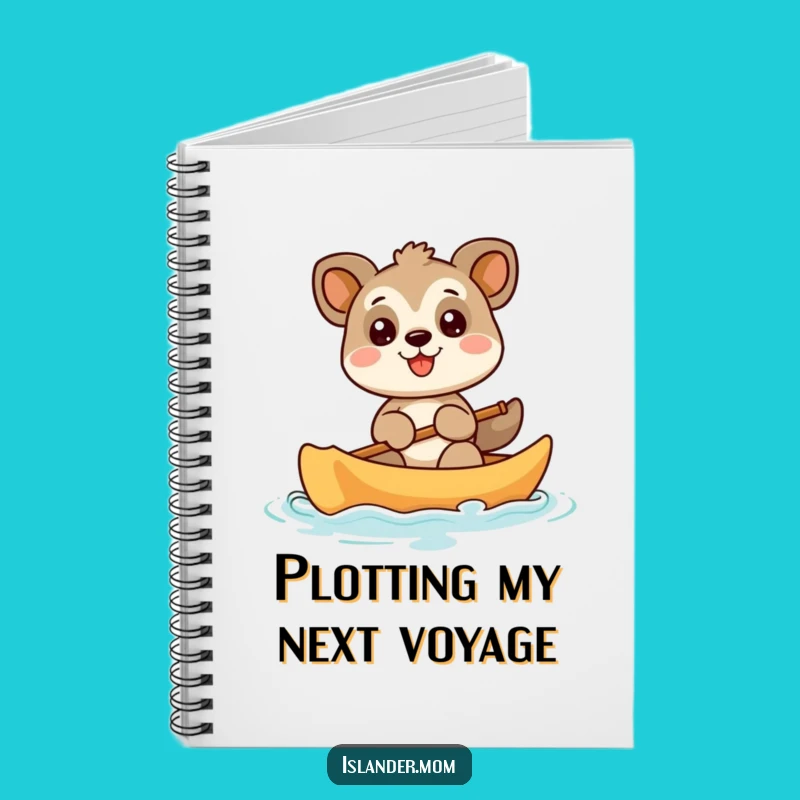 Funny Animal Canoe Notebook: Jot Down Adventures with a Smiling Paddler