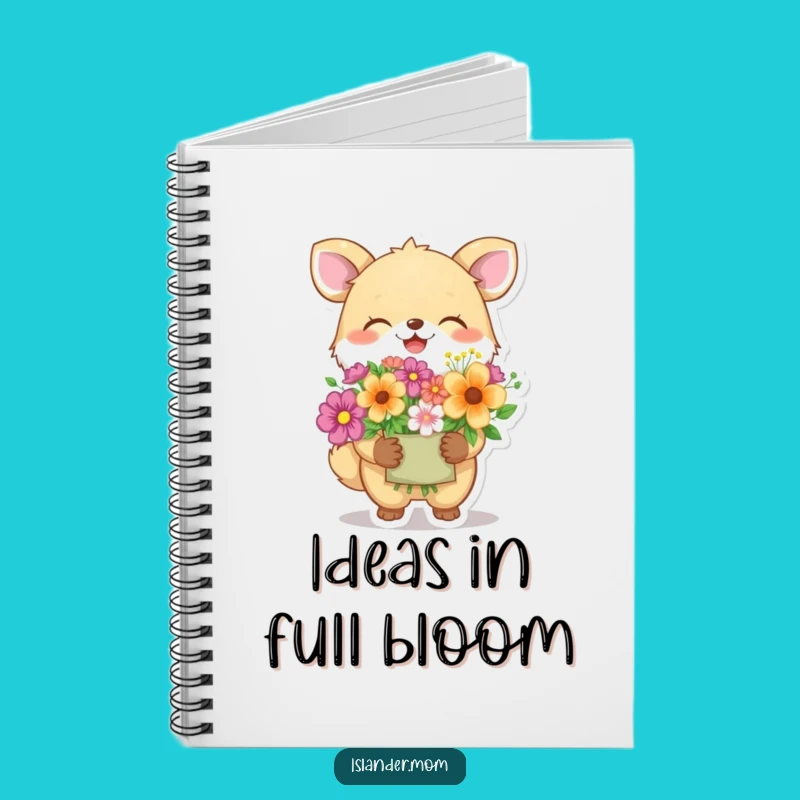 Funny Giggling Animal Flower Notebook: Capture Joyful Thoughts and Gifts