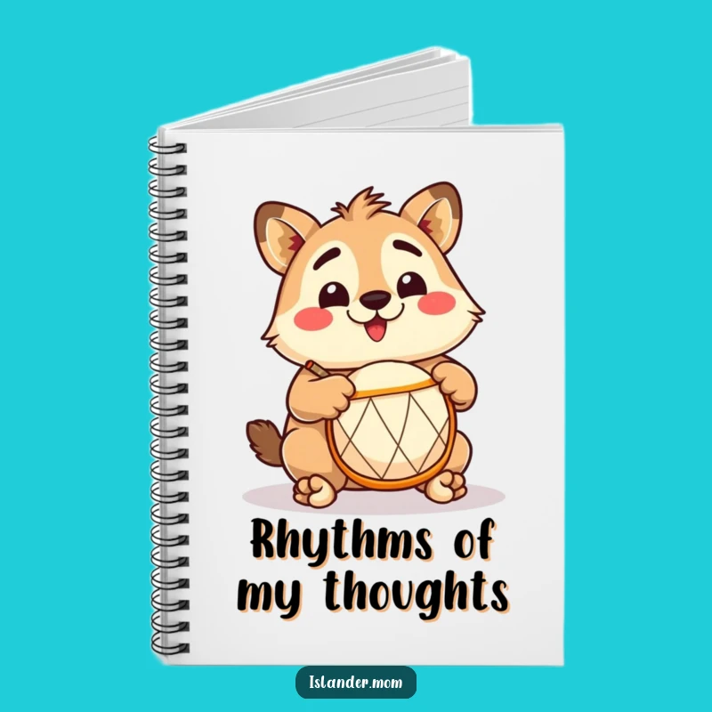 Funny Islander Drummer Notebook: Tropical Beats Journal, Great Humorous Gift