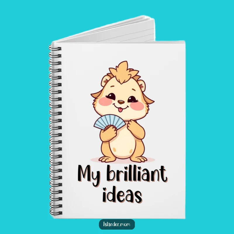 Funny Islander Mom Animal Notebook: Fanning Smile Notes, Tropical Journal
