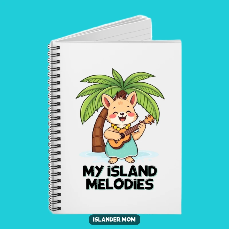 Funny Islander Mom Animal Ukulele Notebook - Write Your Island Song!