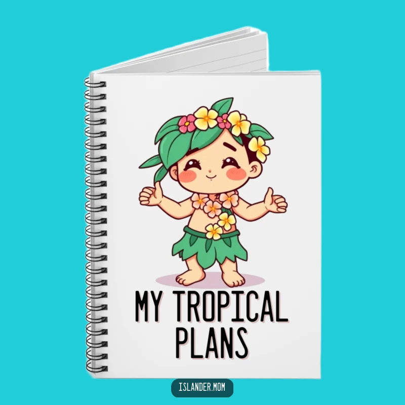 Funny Kawaii Islander Notebook: Journaling Tropical Dancer Gift