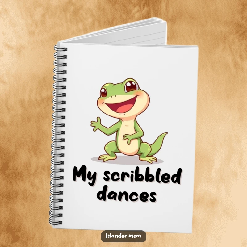 Funny Lizard Notebook: A giggling lizard doing a happy shimmy with a big grin, perfect for jotting down funny thoughts.