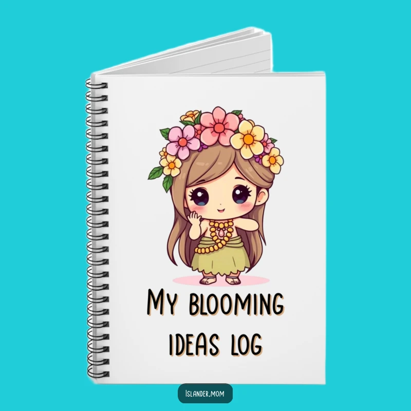 Funny Flower Crown Islander Notebook - Journal Your Creative Ideas