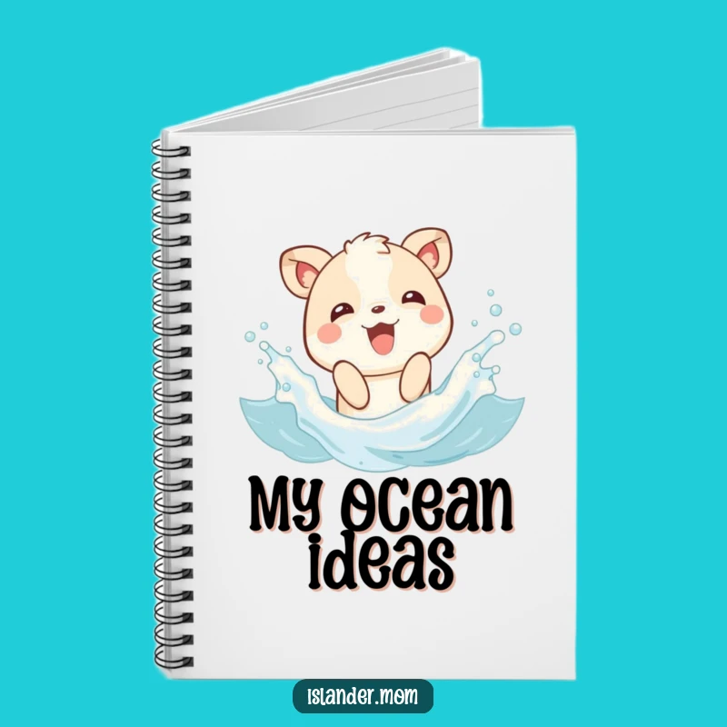 Funny Splashing Animal Wave Notebook: Jot Down Ideas with Beach Bliss!