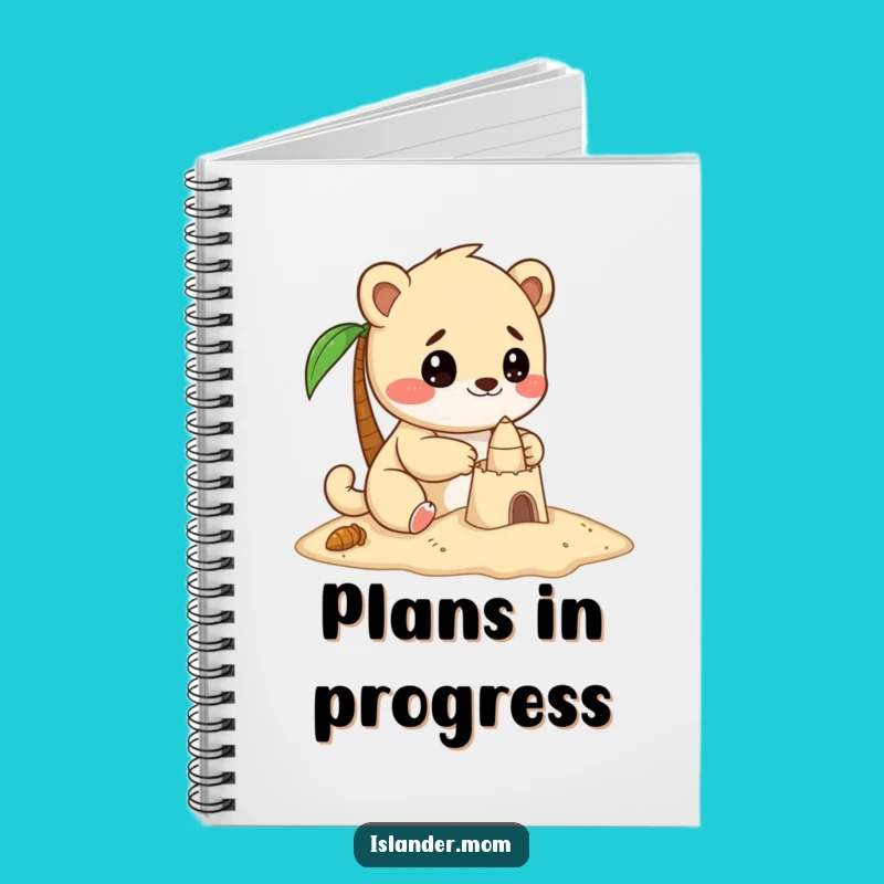 Funny Sandcastle Builder Animal Notebook, Plan Your Masterpieces