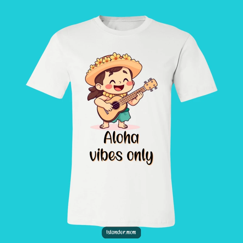 Funny Islander Ukulele T-Shirt - Playful Musician Tee for Island Lovers