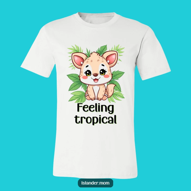 Funny Animal Palm Leaf T-Shirt: Wear Your Tropical Radiance