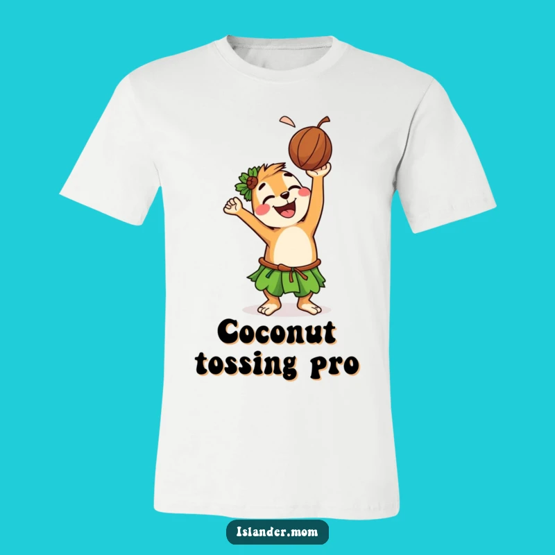 Funny Islander Animal T-Shirt: Coconut Toss Playfulness, Ideal Hilarious Gift